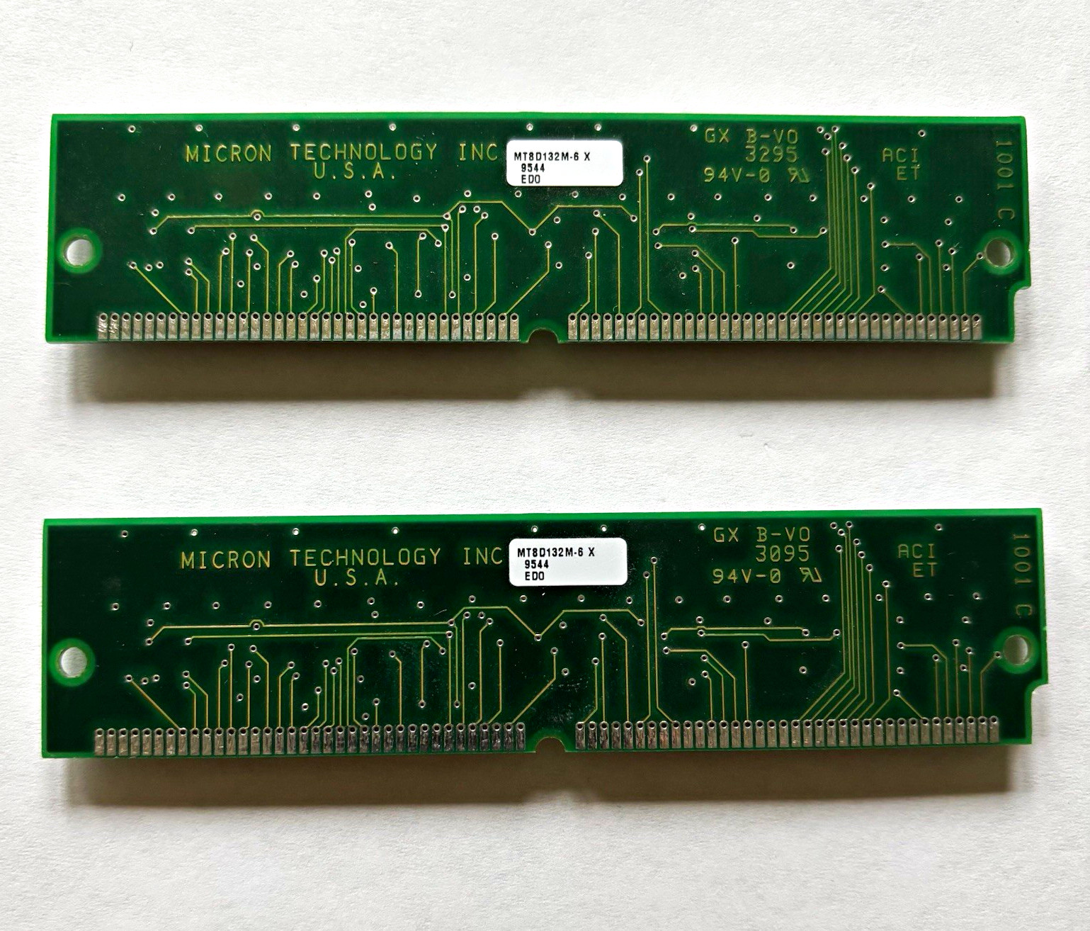 Micron 32MB (2x16MB) EDO RAM 72-Pin SIMM MT8D132M-6X MT4C4007JDJ -6