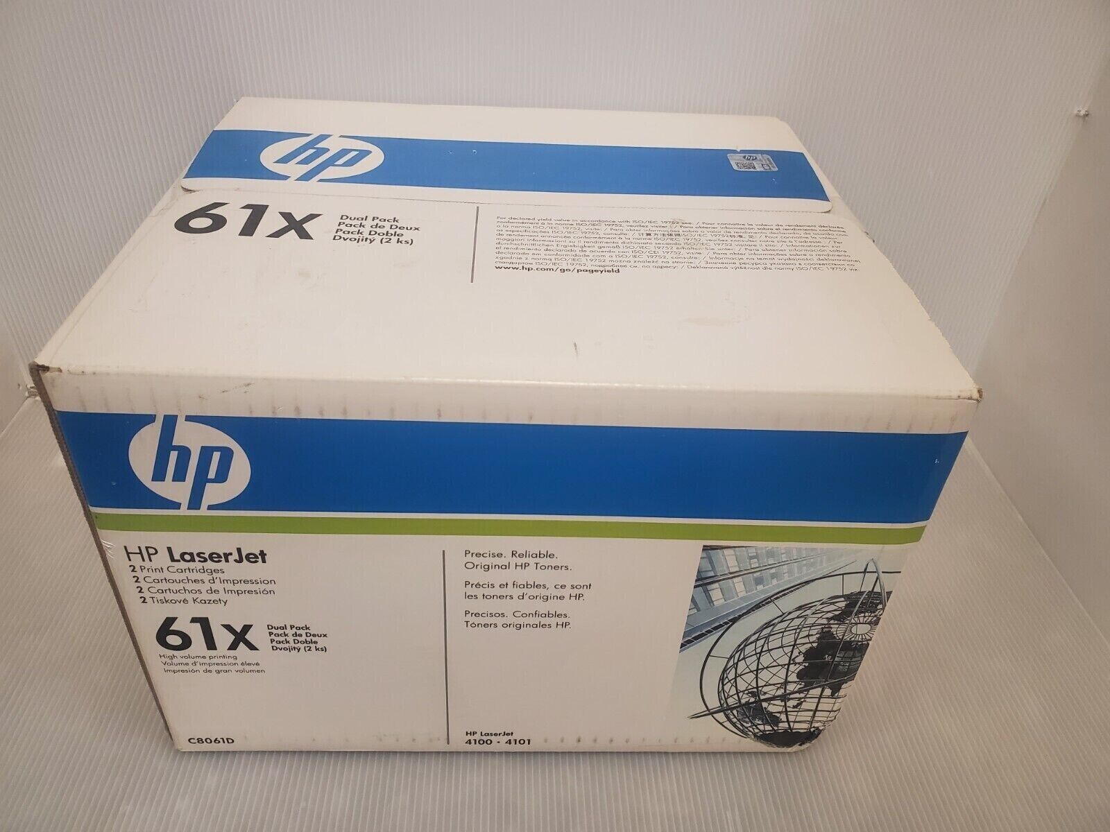 Genuine HP LaserJet 4100 4101 Dual Pack high yield Toner cartridge C8061X HP 61X