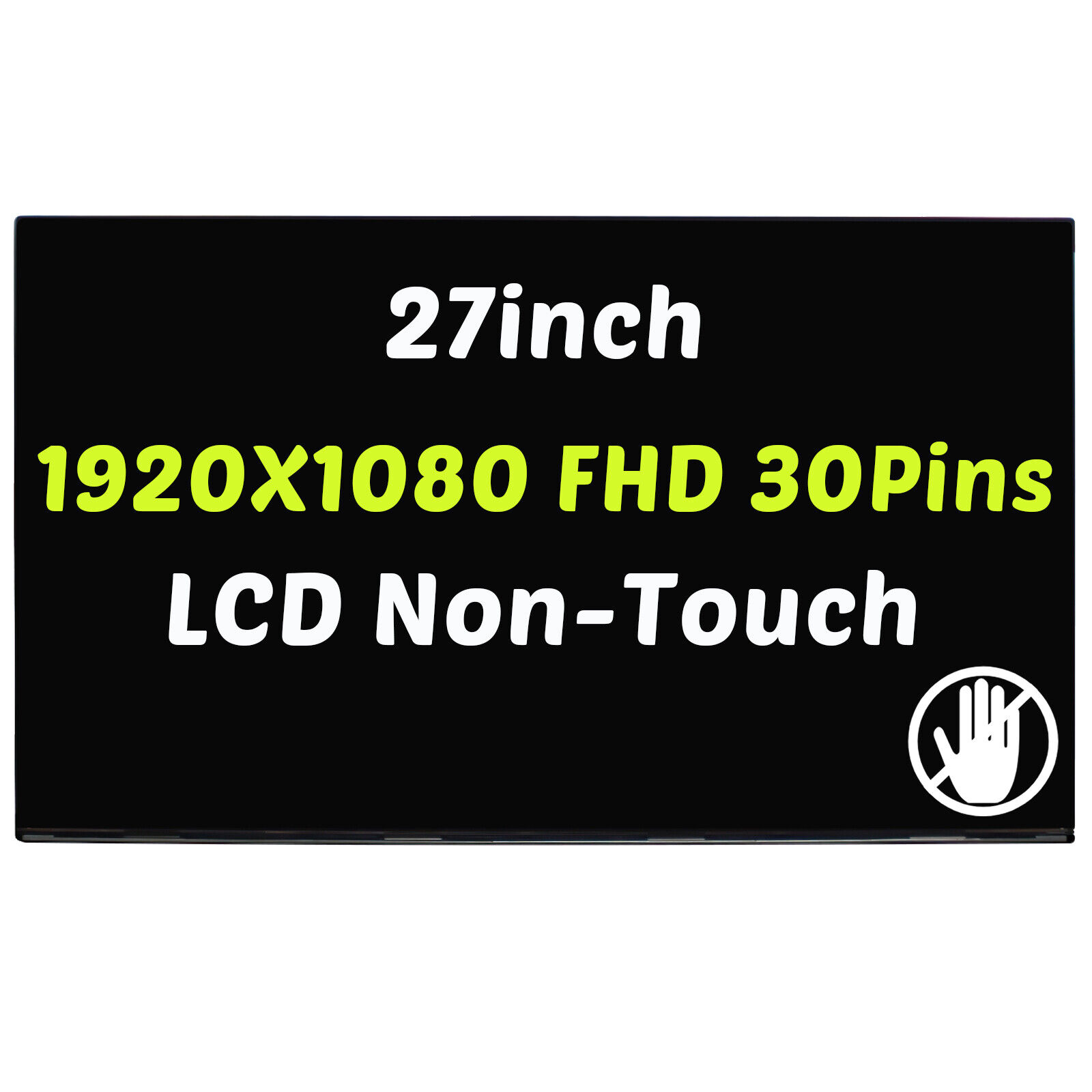 27inch WLED LCD Display FHD 30Pins Non-Touch for HP 27-C 27-CB0026 27-CB0030