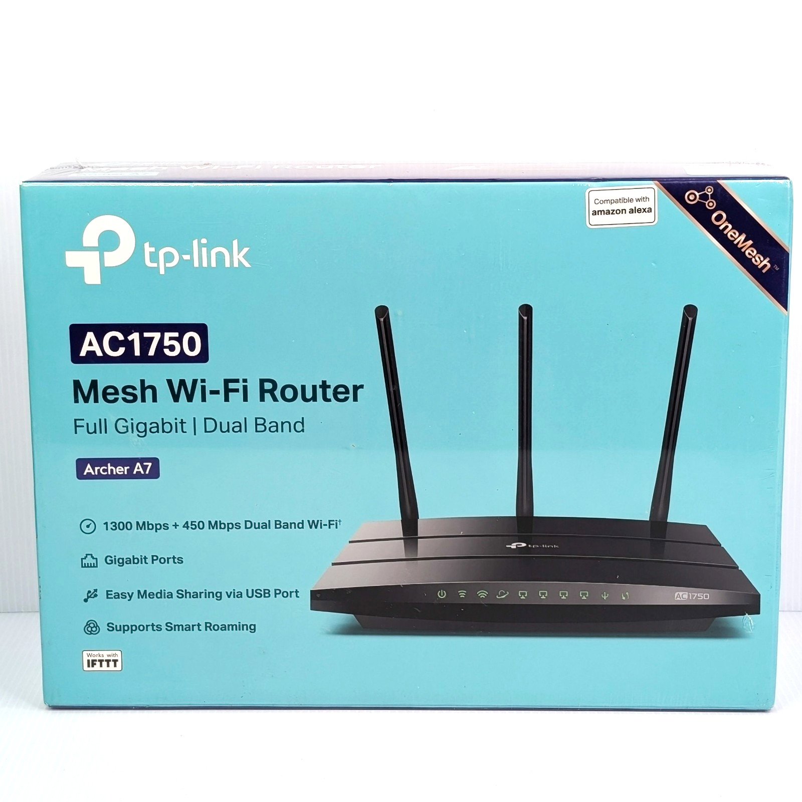TP-Link Archer A7 AC1750 Dual-Band Mesh Wi-Fi Router Gigabit USB VPN Black