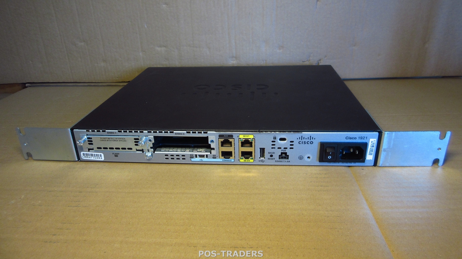 CISCO 1921 V05 Network Router 2x GBIT 2x EHWIC Integrated Services + RACK EARS