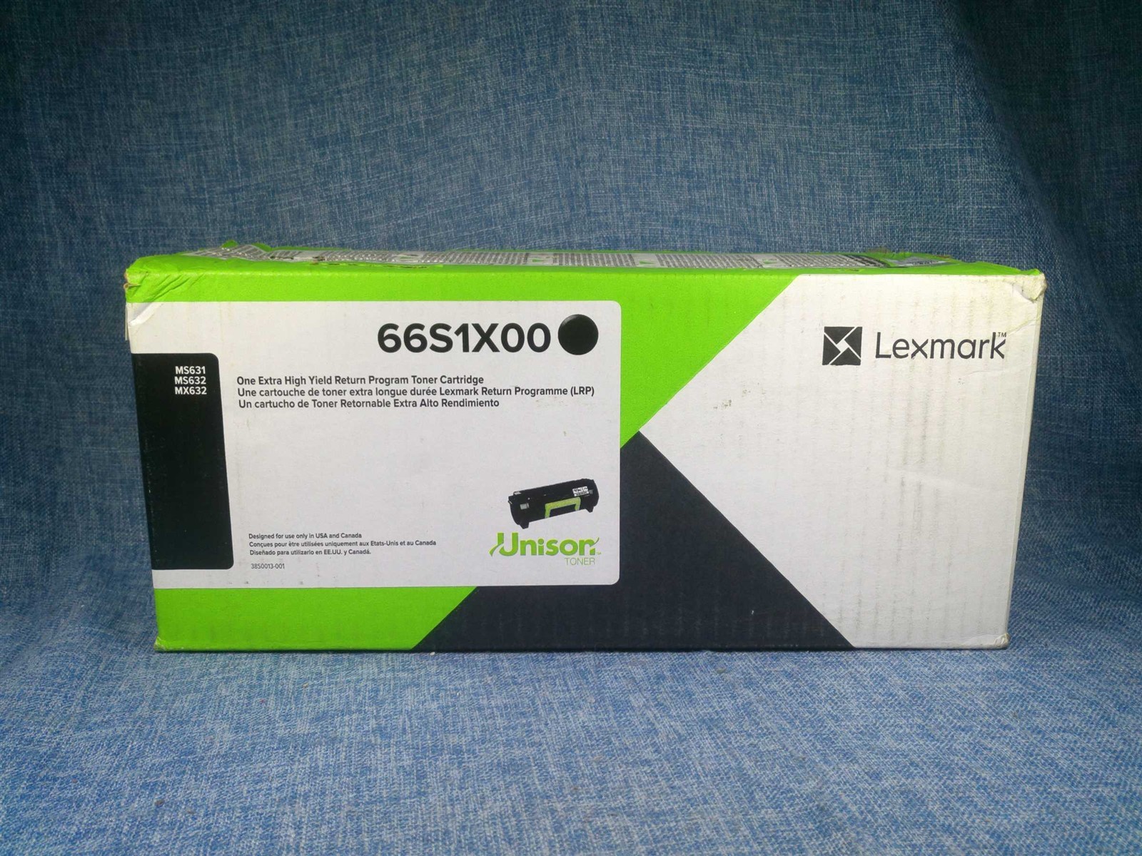 Genuine Lexmark 66S1X00 Black Ink Printer Hi Yield Toner Cartridge OEM - OPEN