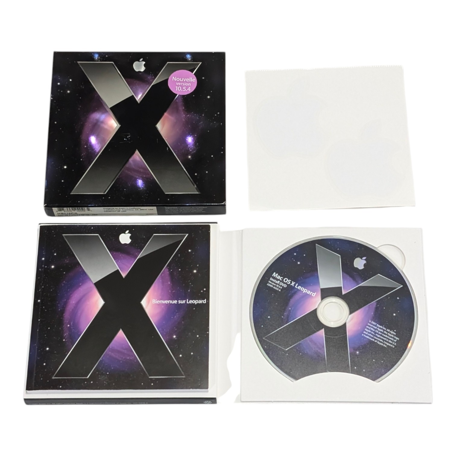Apple Mac OS X Leopard 10.5 Operating System Install DVD French USA Duty Paid