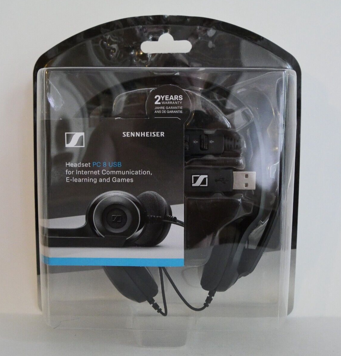 Sennheiser PC 8 Stereo USB Headset for PC or MAC Headphones New Factory Sealed