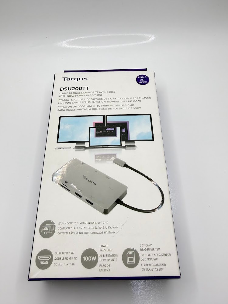 TARGUS DSU200TT USB-C 4K DUAL MONITOR TRAVEL DOCK