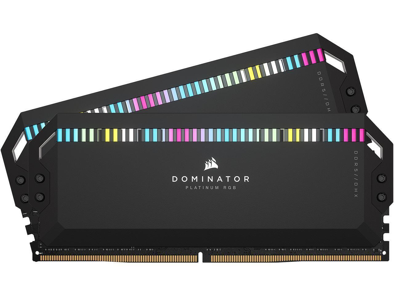 CORSAIR Dominator Platinum RGB 32GB (2 x 16GB) 288-Pin PC RAM DDR5 6400 (PC5 512