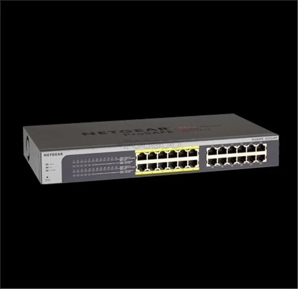 NETGEAR JGS524PE ProSafe Plus 24-Port Gigabit Switch with PoE. Excellent con'd