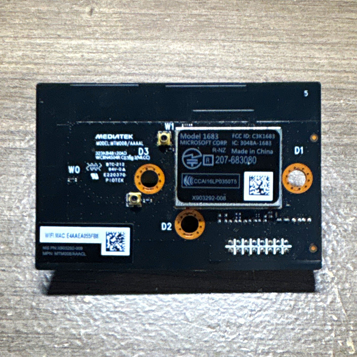 Xbox One S MediaTek Wireless Network Card Module Model 1683