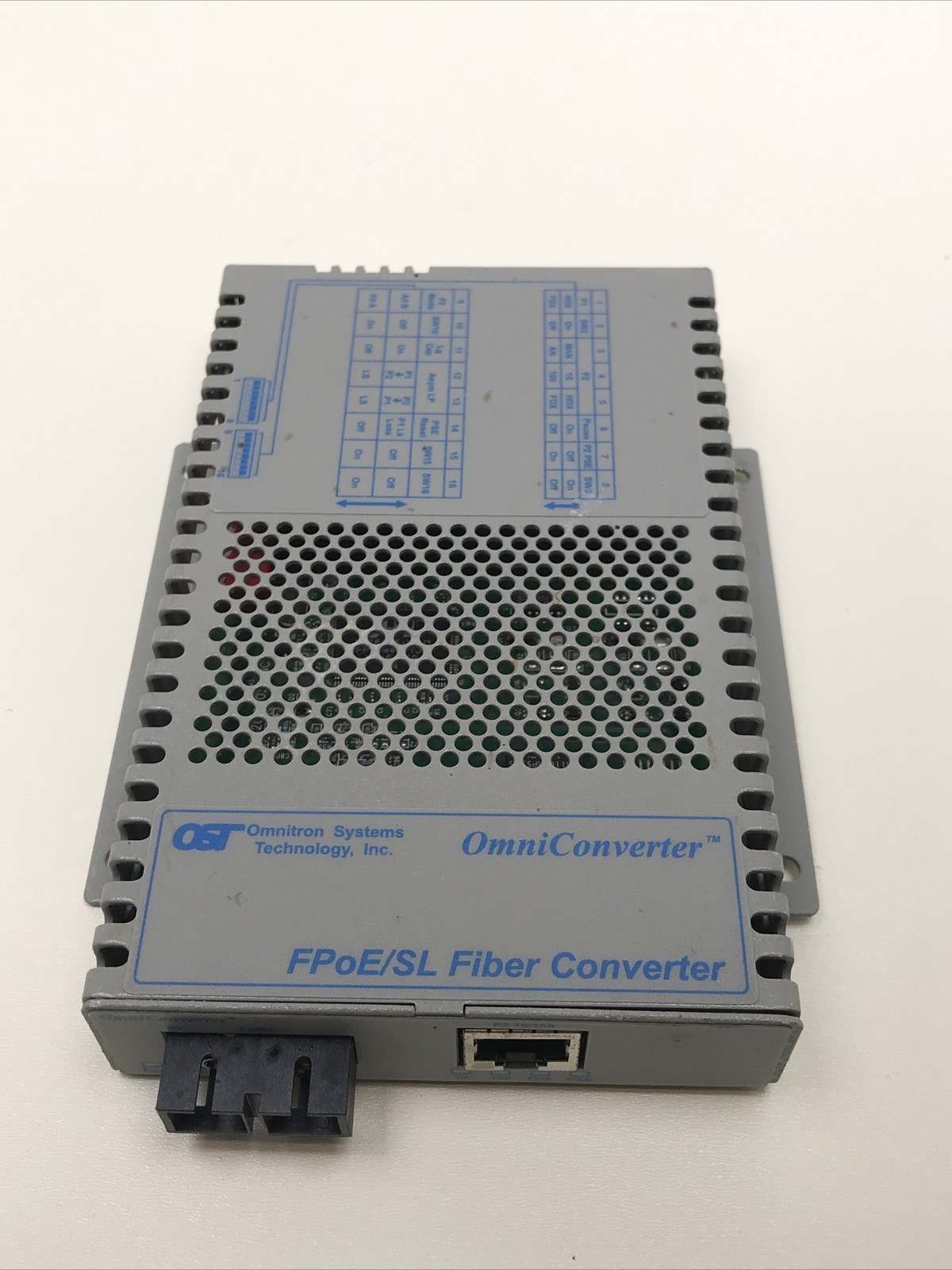 Omnitron Systems 9343-1-19z FPoE/SL Fiber Converter Module OmniConverter OST
