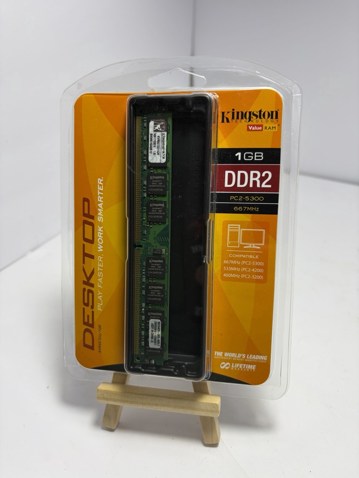 Kingston ValueRAM 1GB DDR2 667MHz PC2-5300 Desktop RAM Sealed 
