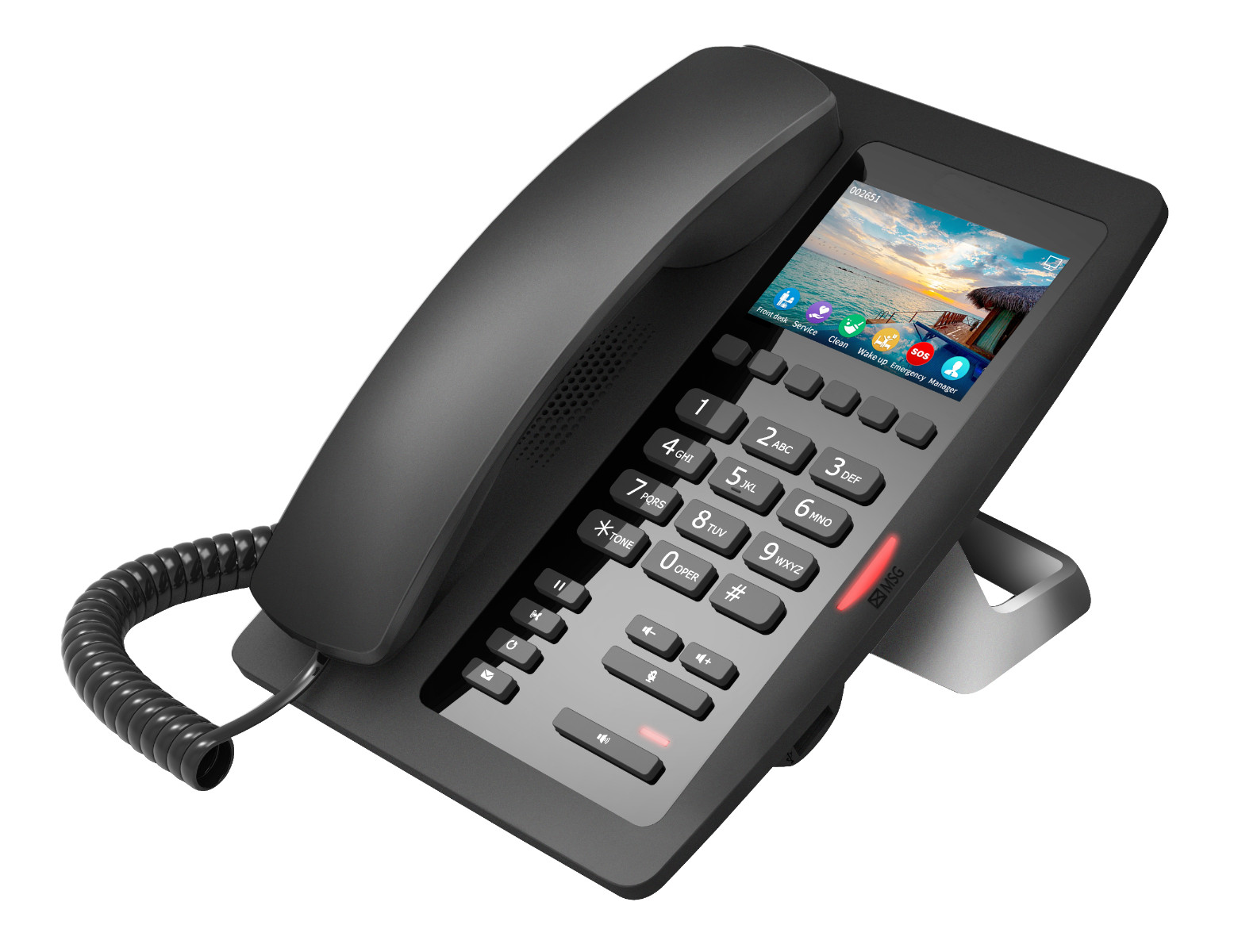 Fanvil H5W IP Phone Hotel Wi-Fi PoE Programmable Soft Keys Black