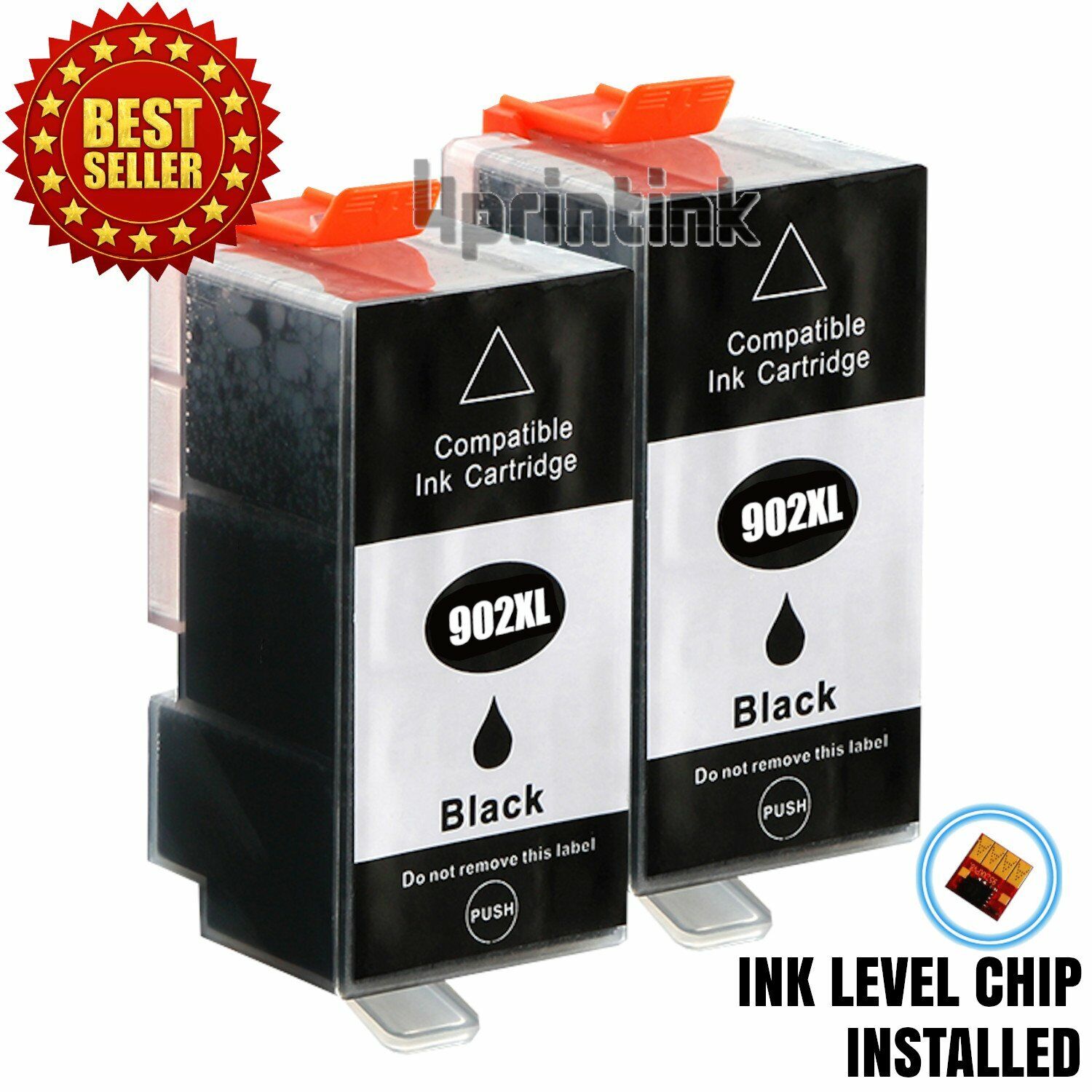 2pk 902XL Black Ink Cartridges for HP 902 Officejet Pro 6960 6968 6970 6975 6978
