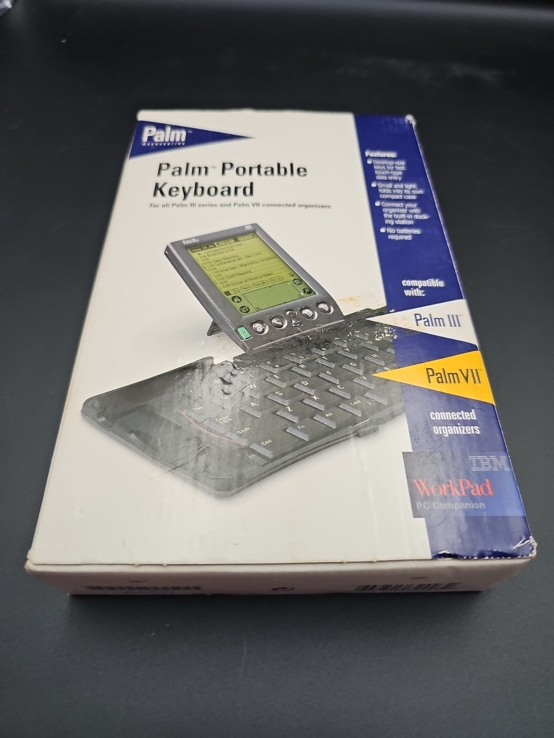 VINTAGE PALM PORTABLE KEYBOARD FOR PALM III OR VII ORGANIZER 