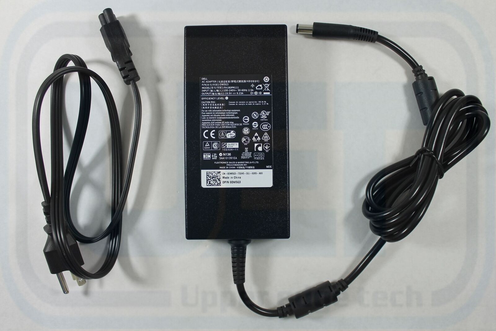 Dell Precision M4700 M6500 M4600 M6600 AC Power Adapter DW5G3 180W Large Round
