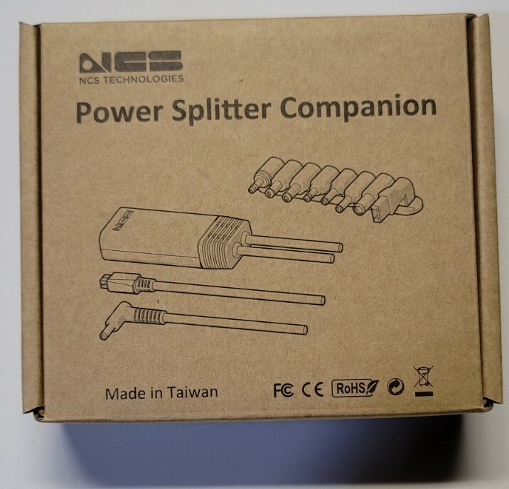 NCS Technologies NCS11290 Power Splitter Companion Laptop Multi Adapters 1042403