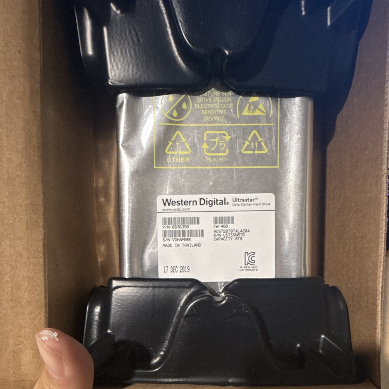 Western Digital Ultrastar DC HC320 8TB SAS 3.5" Internal Hard Drive...