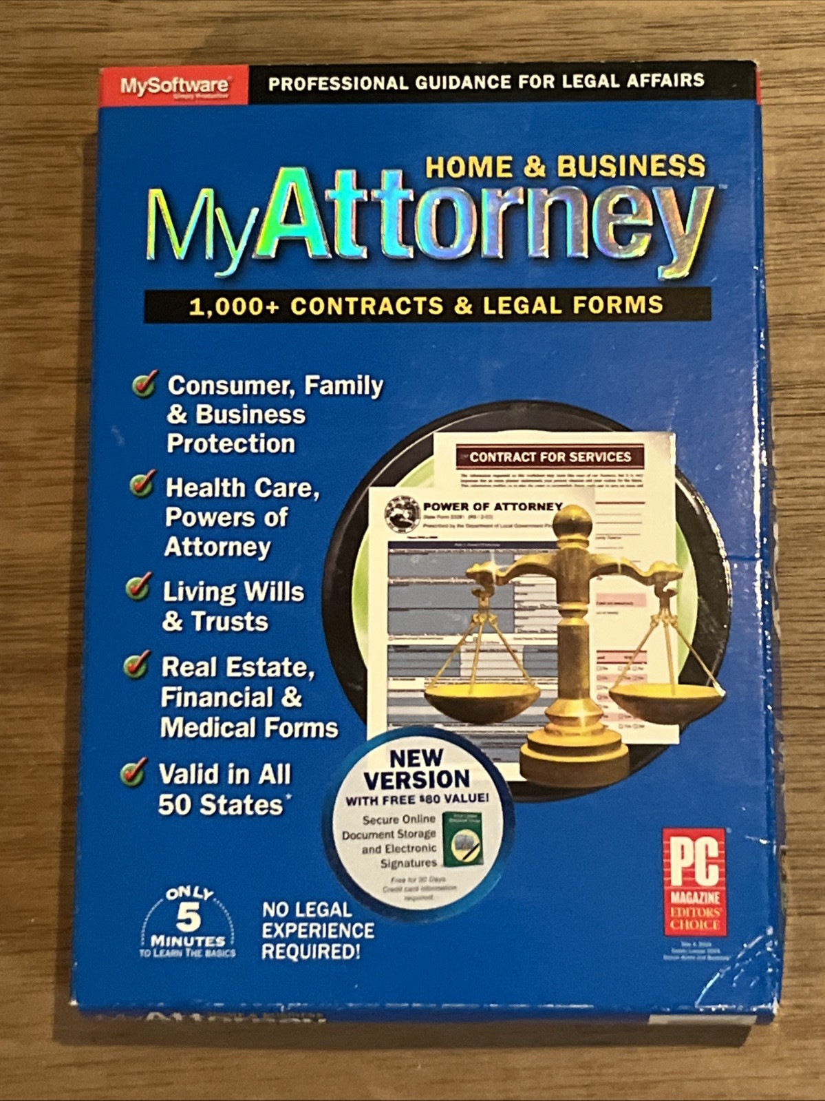 My Attorney Home & Business My Software PC Legal Forms Contracts Estate Planning