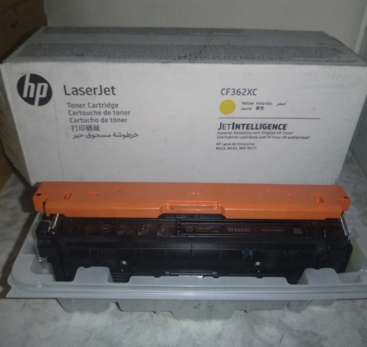 Genuine & Original *NEW* HP LaserJet Printer Toner Cartridge CF362XC Yellow