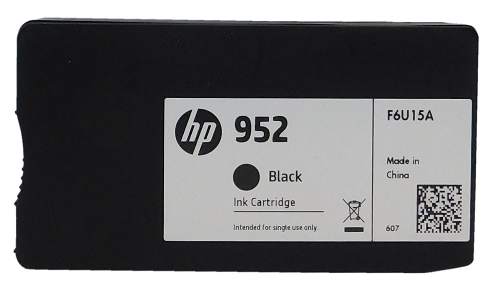 HP #952 F6U15A Black Ink Cartridge Genuine