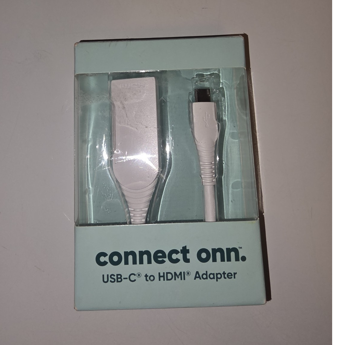 onn. USB-C to HDMI Adapter White Connect onn WIAWHT100008322
