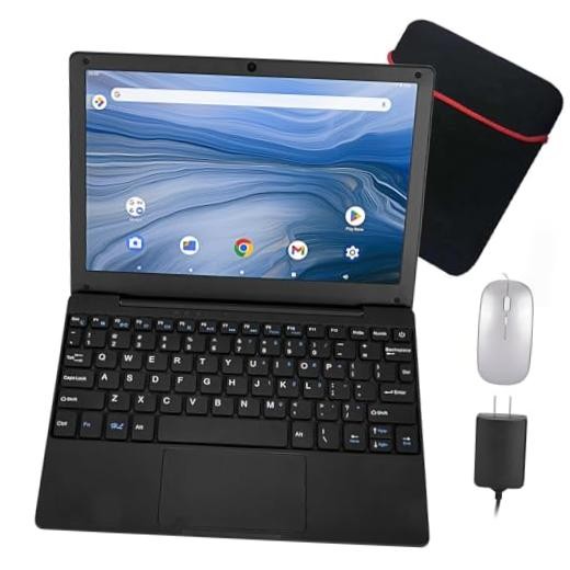 10.1Inch Laptop,Quad-Core Processor with Android 12.0 OS,2GB Black 2GB+64GB