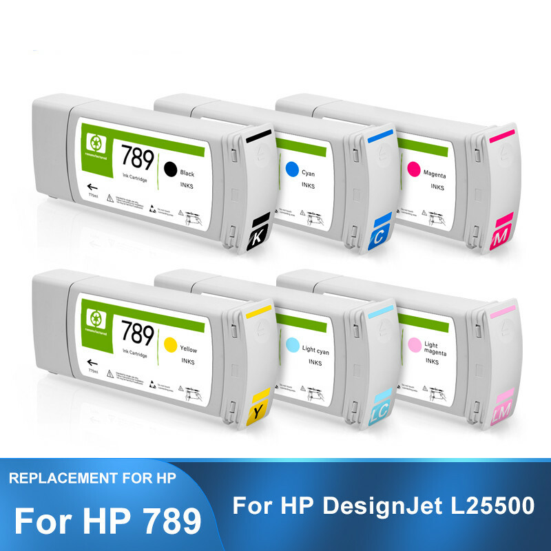 6*775ML HP 789 Compatible Ink Cartridge With Latex Ink For HP Designjet L25500