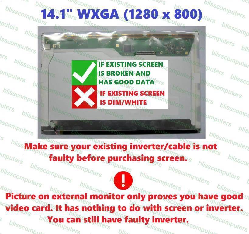 GATEWAY W340UI LAPTOP LCD Screen 14.1" WXGA CCFL