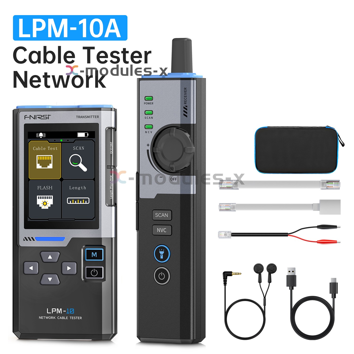 FNIRSI Intelligent Cable Finder RJ45/RJ11 Line Tester Network Repair LPM-10A new