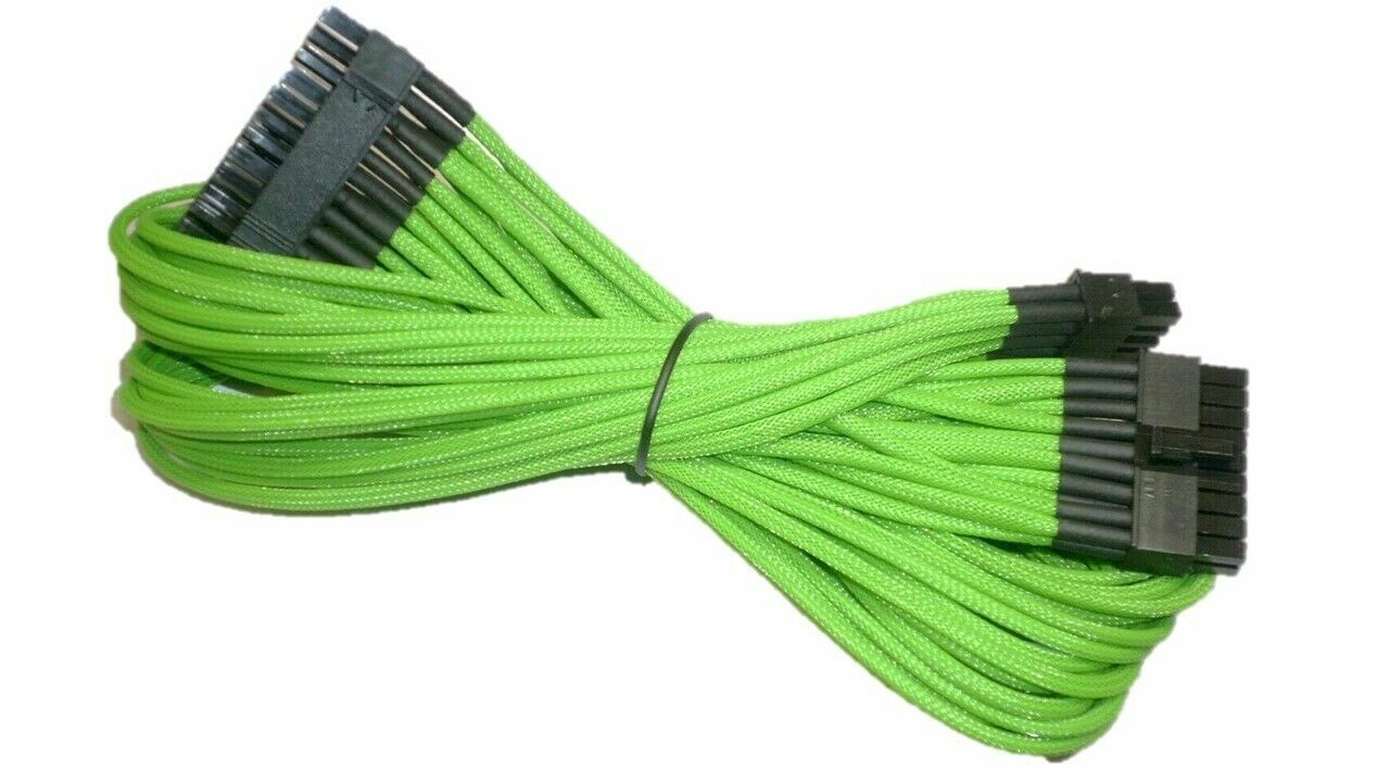 Individually Sleeved AX 860/760 ATX 24pin (Generation 2), (GREEN) By Corsair