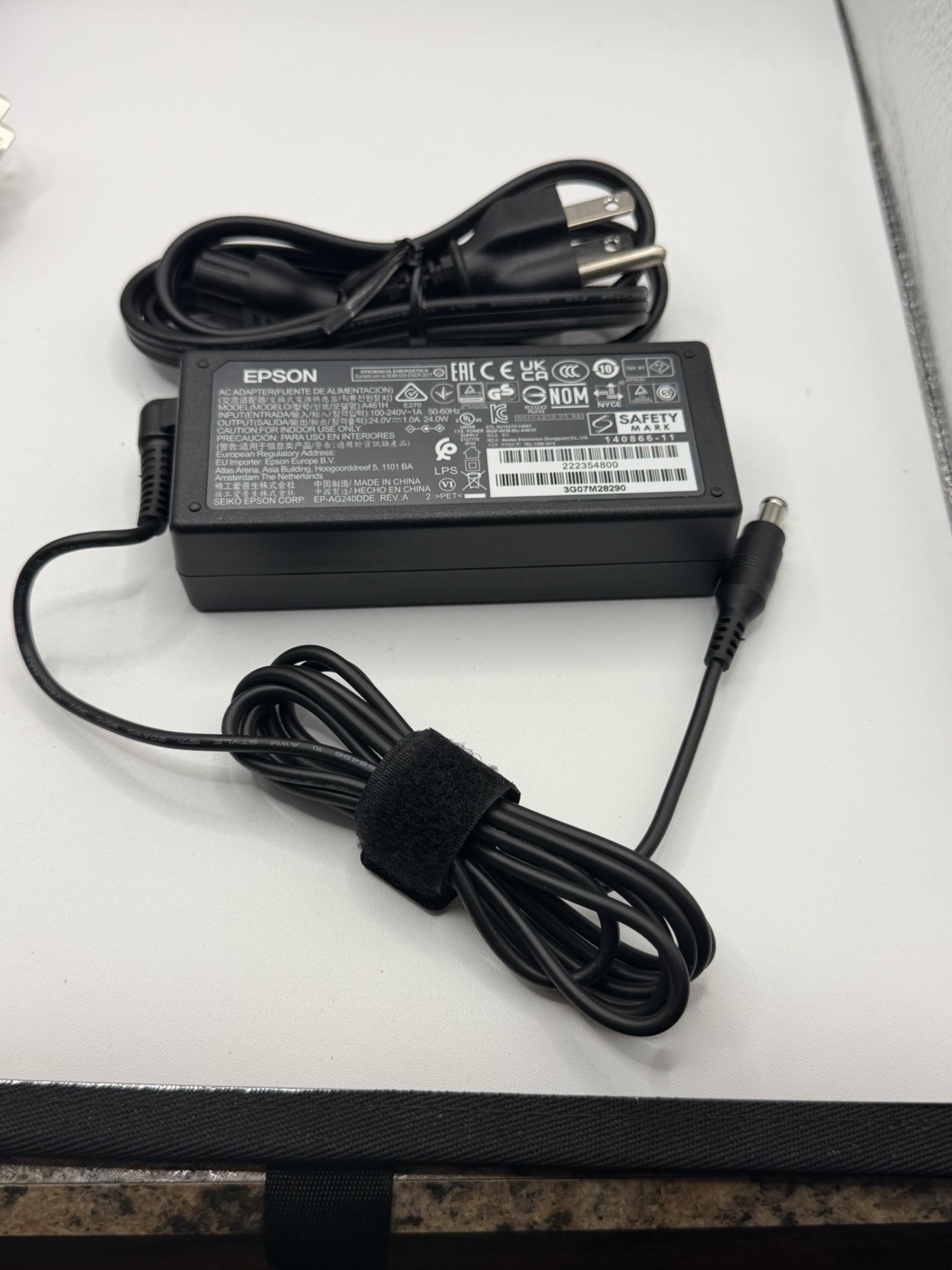 Genuine Epson A461H AC Power Supply Adapter Charger 24V 1A 24W w/Cord