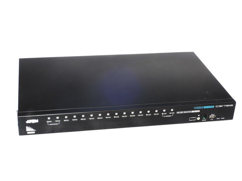 NOS ATEN INTERNATIONAL MODEL CS17916 16-PORT USB HDMI AUDIO KVM NETWORK SWITCH