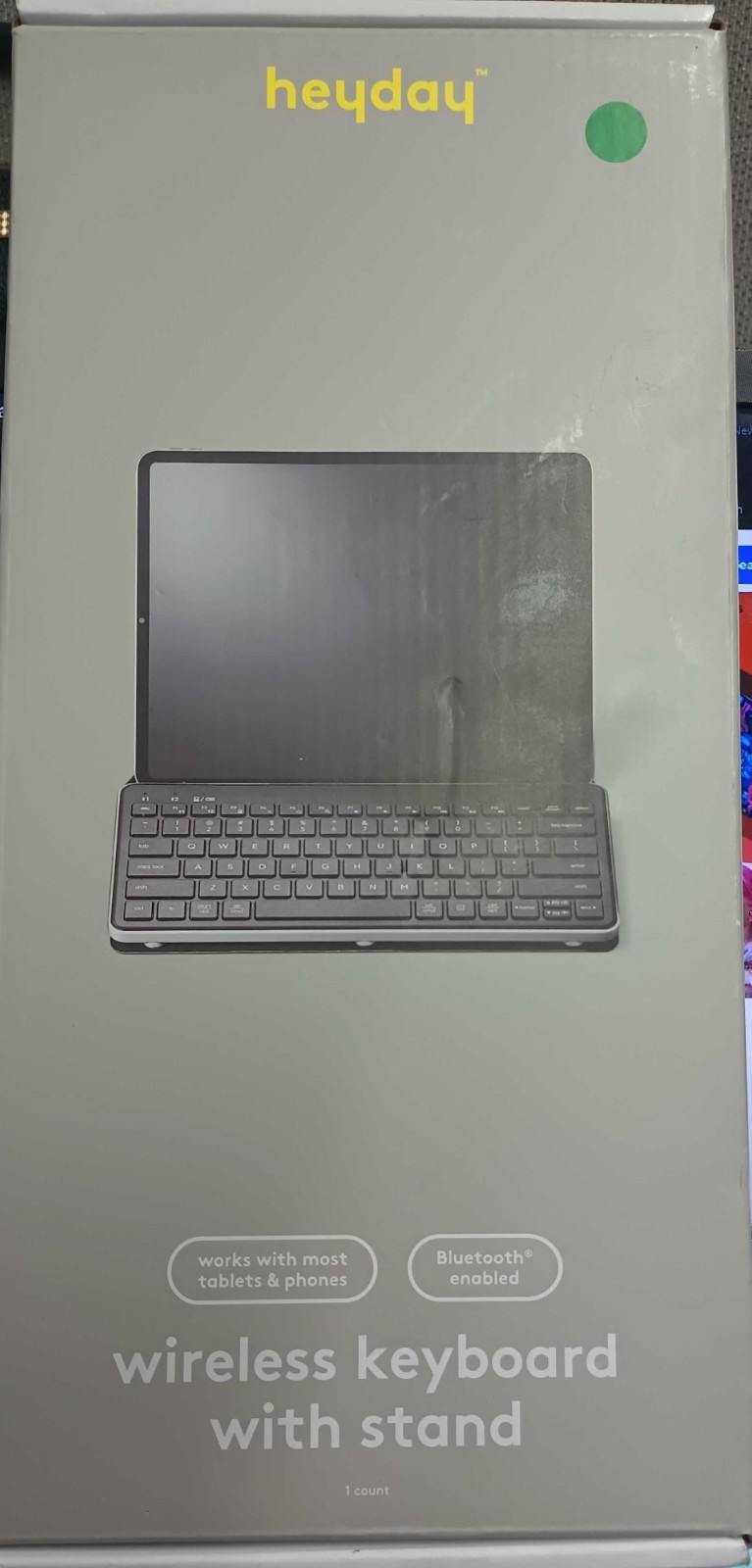 Heyday Wireless Bluetooth Tablet Keyboard Stands for iPad Windows ChromeOS