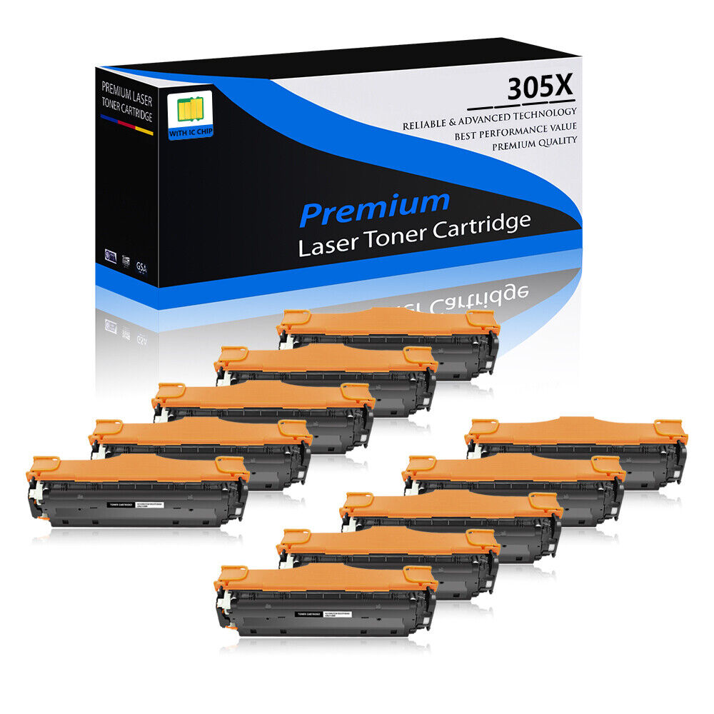 10PK CE410X Black Toner For HP LaserJet Pro 400 color MFP M475dn M475dw Printer