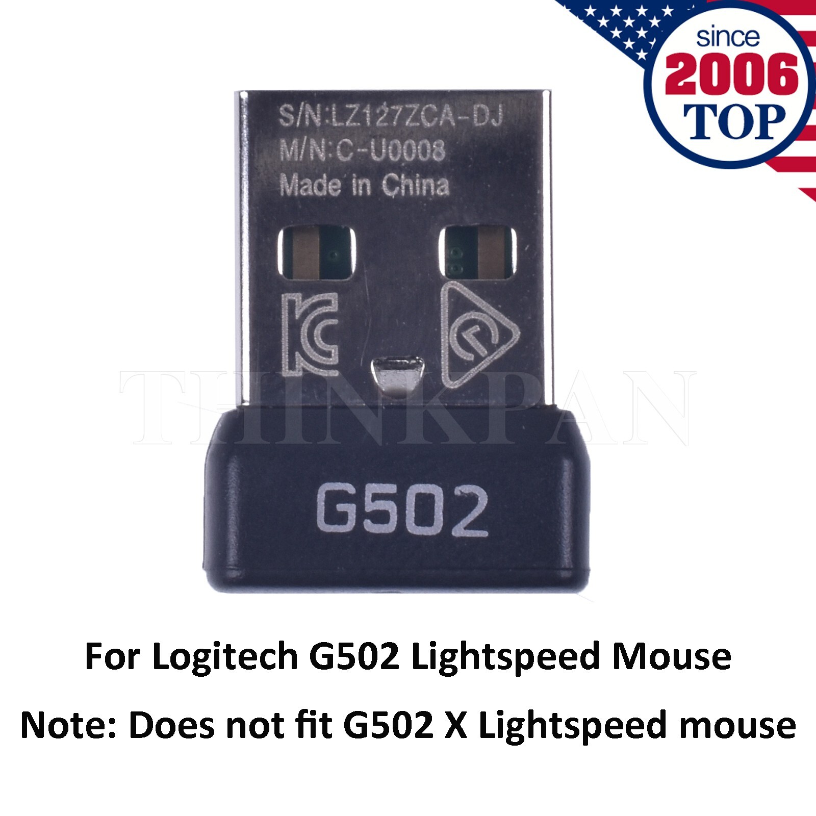 USB Dongle Mouse Receiver Adapter for Logitech G502 LIGHTSPEED Wireless Mouse