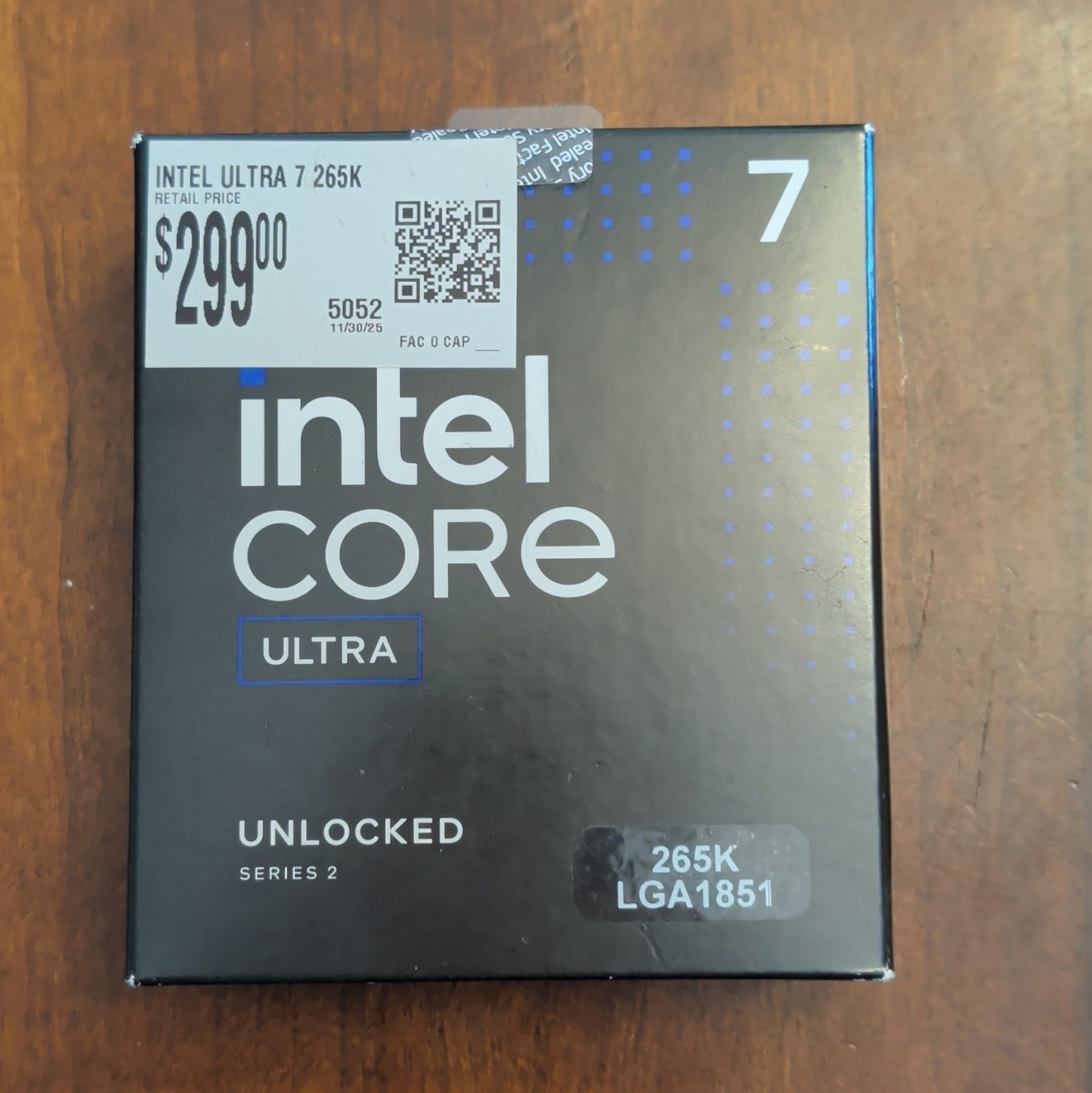 New In Box Intel Core Ultra 7 265K Unlocked 20-Core CPU LGA1851 Ships Fast