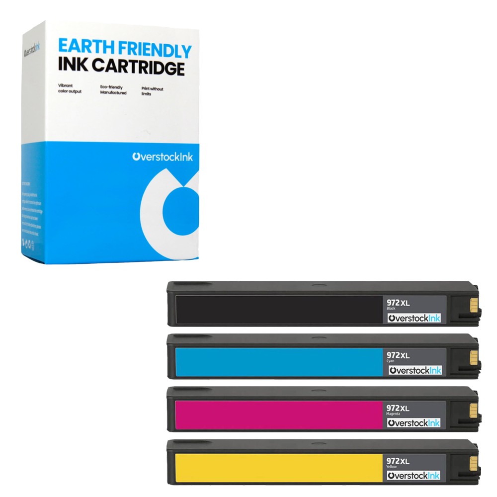 OSI 4-Pack Compatible 972X Ink Cartridges for HP PageWide Managed P57750dw
