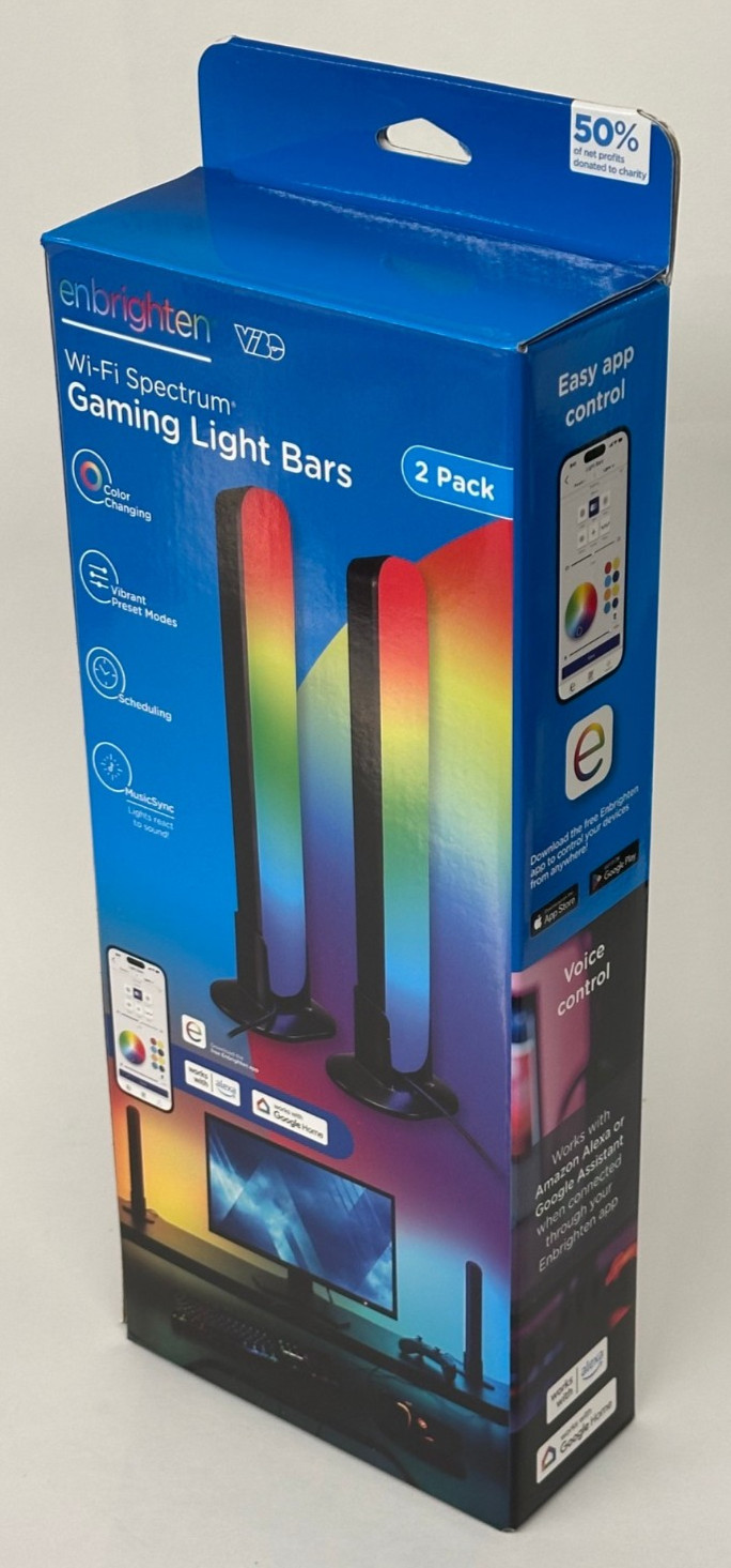 NEW LOT OF 16 Enbrighten VIBE WiFi USB Bluetooth LED Color-Changing Gaming Light