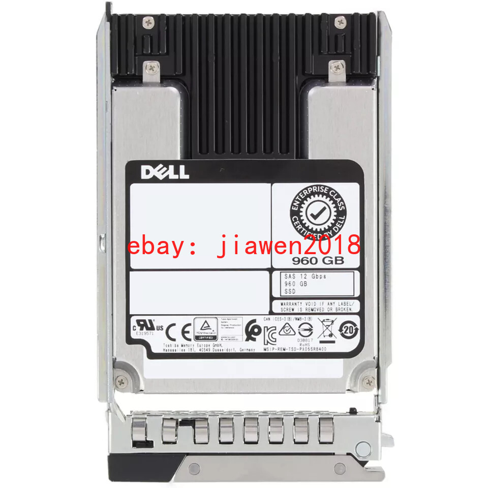 Dell 960GB 2.5" 12G SAS For PowerEdge GEN14G R540 R640 R740 R840 R940 Server SSD