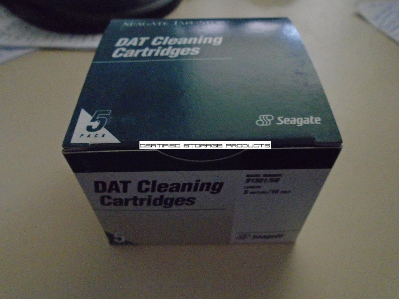 NEW 5/PK Seagate DAT DDS 4mm Cleaning Tape Cartridges 91301 IBM Quantum Certance