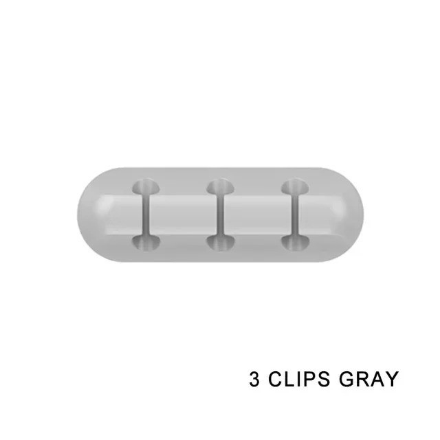 Cable Holder Clips Cable Management Cord Organizer Silicone USB Charging Cable