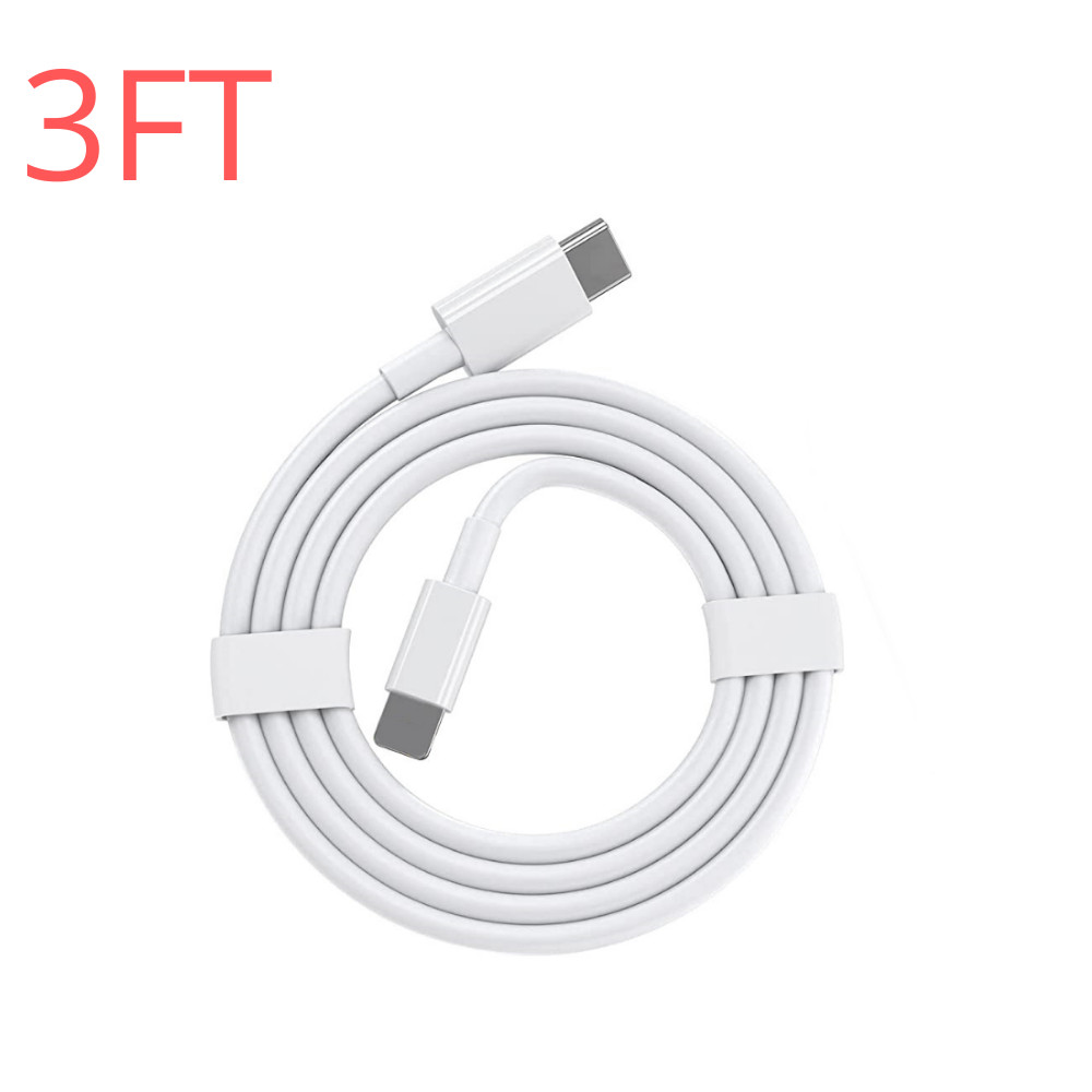 3 Pack PD Fast Charger USB-C to iPhone Cable For Apple 13 12 11 Pro Max XR Cord 
