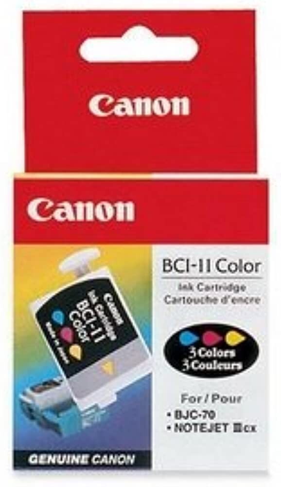 NEW Genuine Canon BCI-11 Color 3PK Ink Cartridges BJC-50 Color Printer OEM