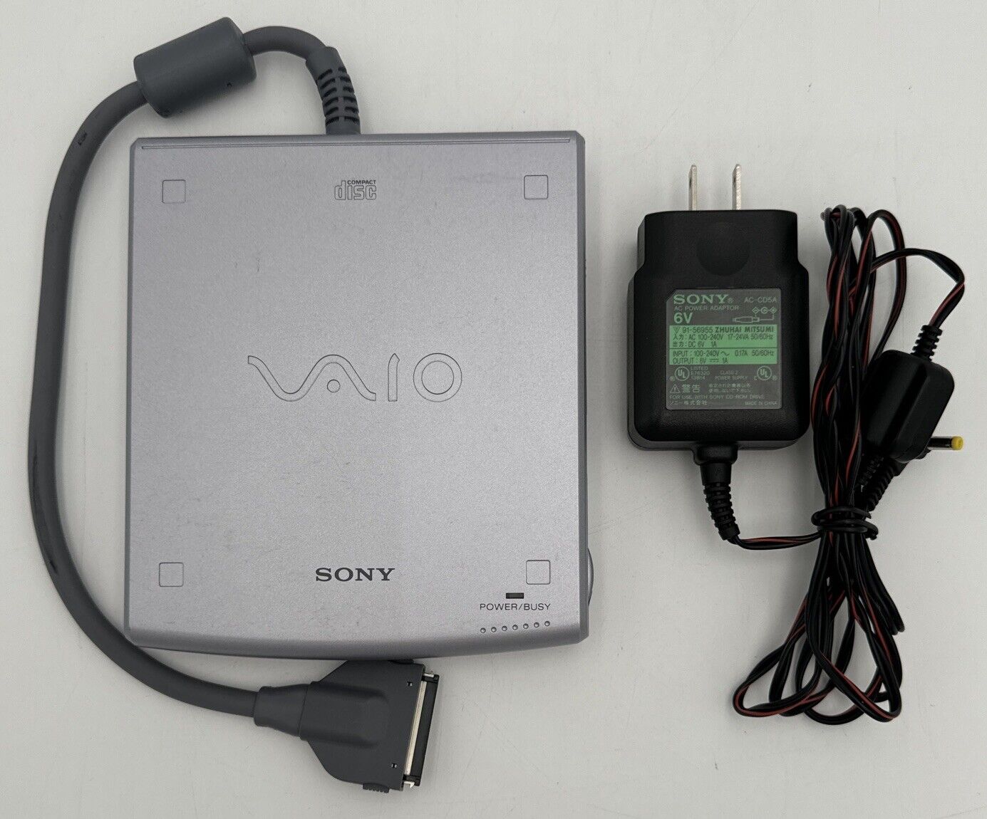 SONY VAIO PCGA-CD5 External CD-ROM Drive Player - Used, Great Condition - TESTED