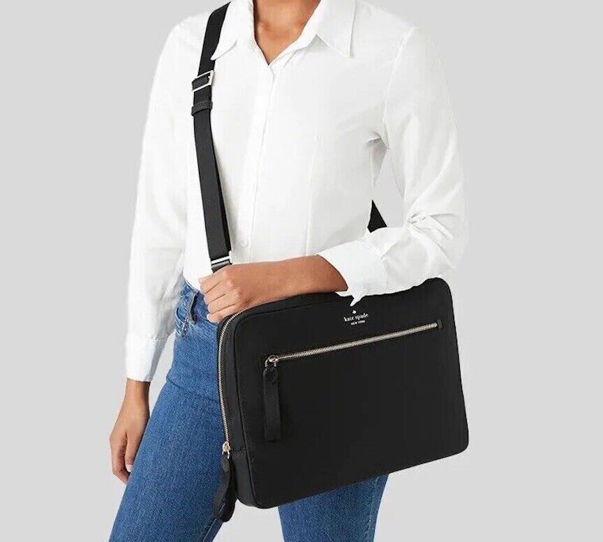 NWT Kate Spade Kate Spade Chelsea Nylon Laptop Sleeve Black