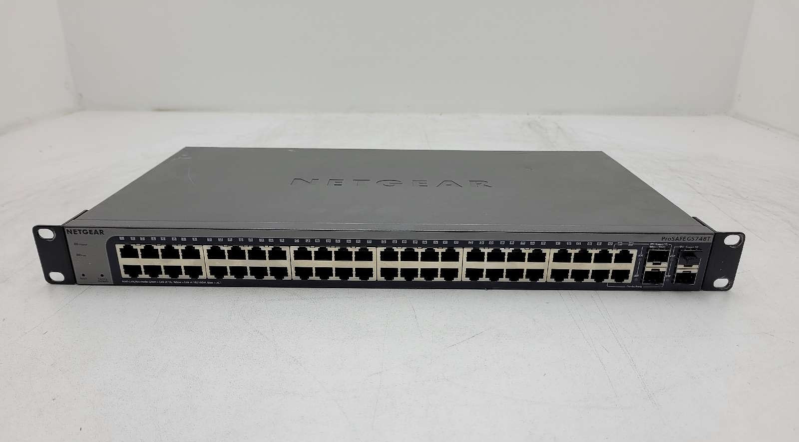 NETGEAR ProSAFE GS748T, 48-Port GbE, 4xSFP Managed Switch P/N: ProSAFE GS748T v5
