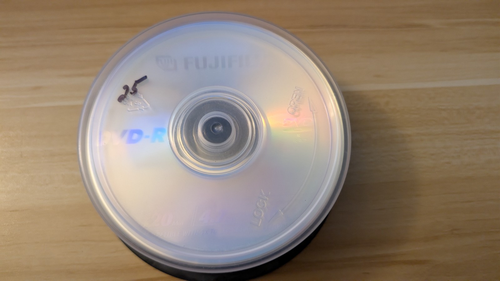 Fujifil DVD-R 4.7GB 16x Blank Recordable Discs – New, Unused, Open Box (25 pack)