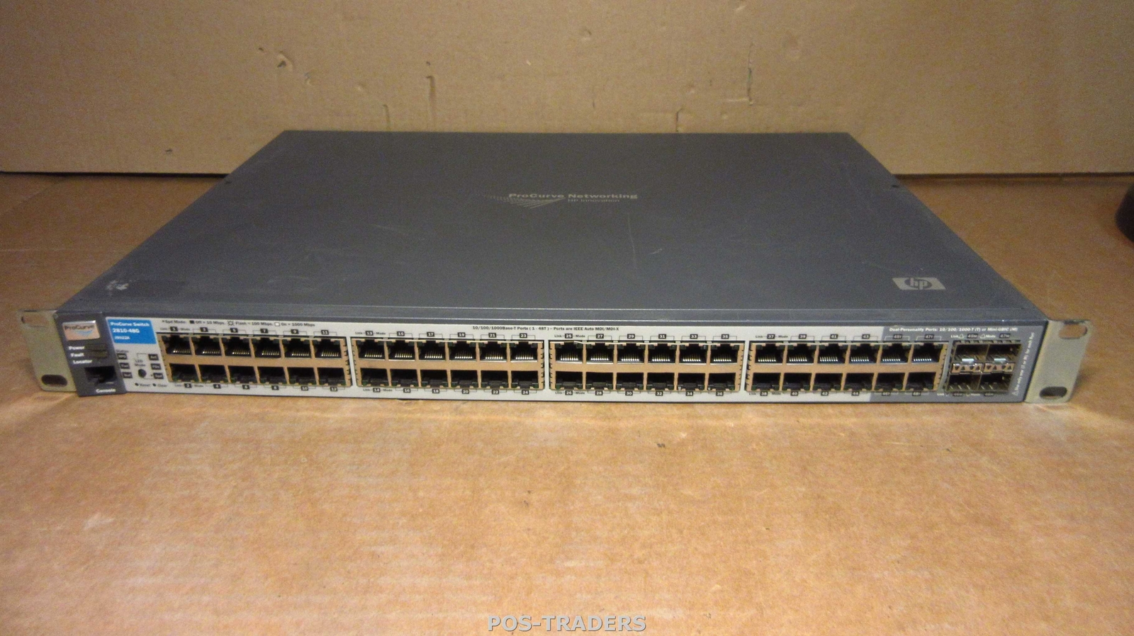 HP J9022A ProCurve 2810-48G 48-Port Gigabit Switch + 4x SFP Ports INCL RACK EARS