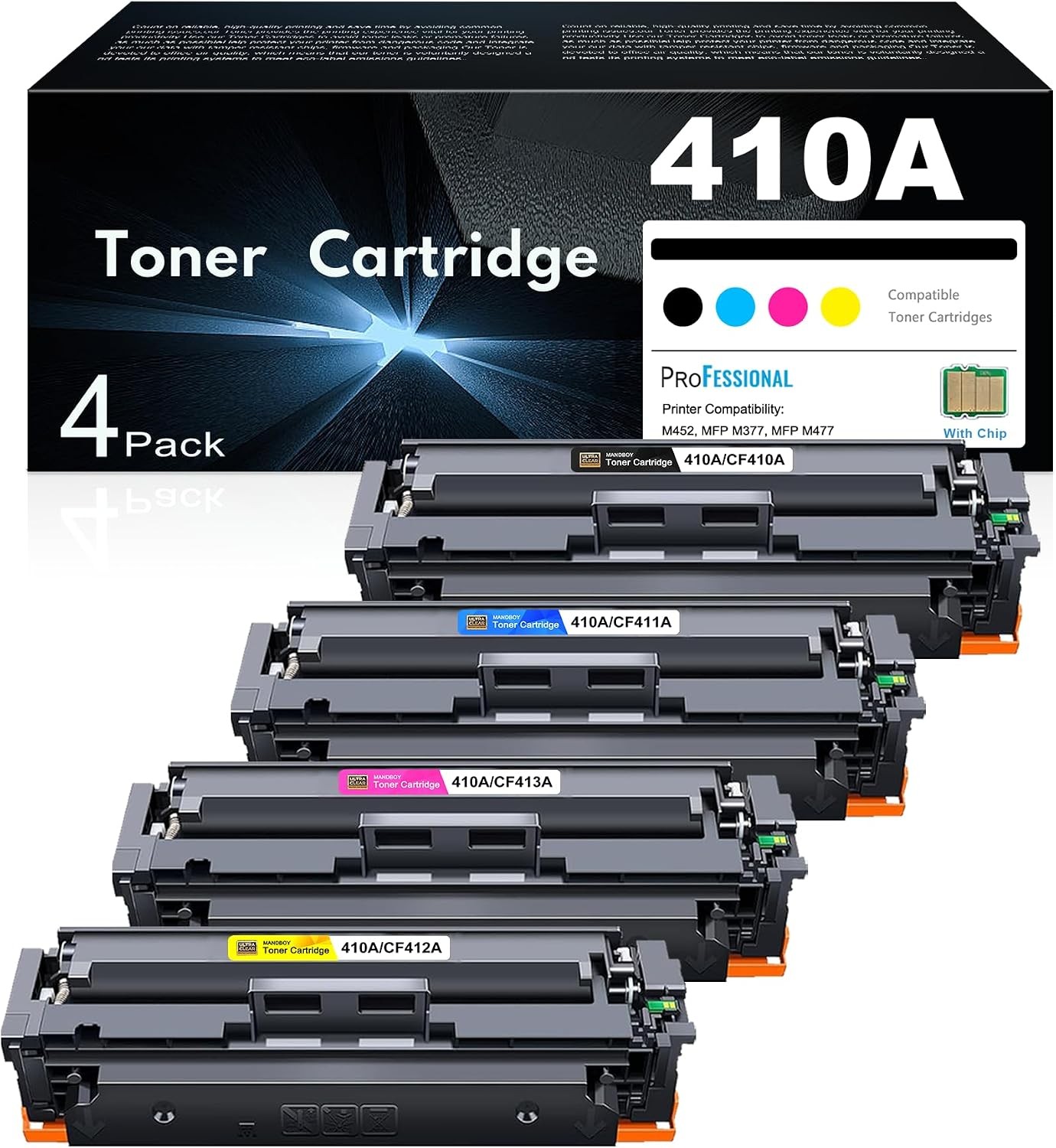 410A High Yield Toner Cartridges HP Compat