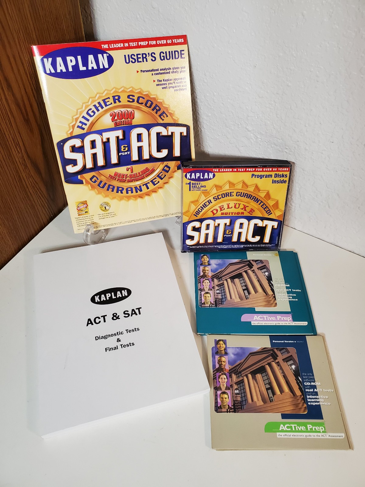 Kaplan SAT, PSAT, & ACT Higher Score 2000 Edition PC 2 Disc Set] Plus ACTivePrep