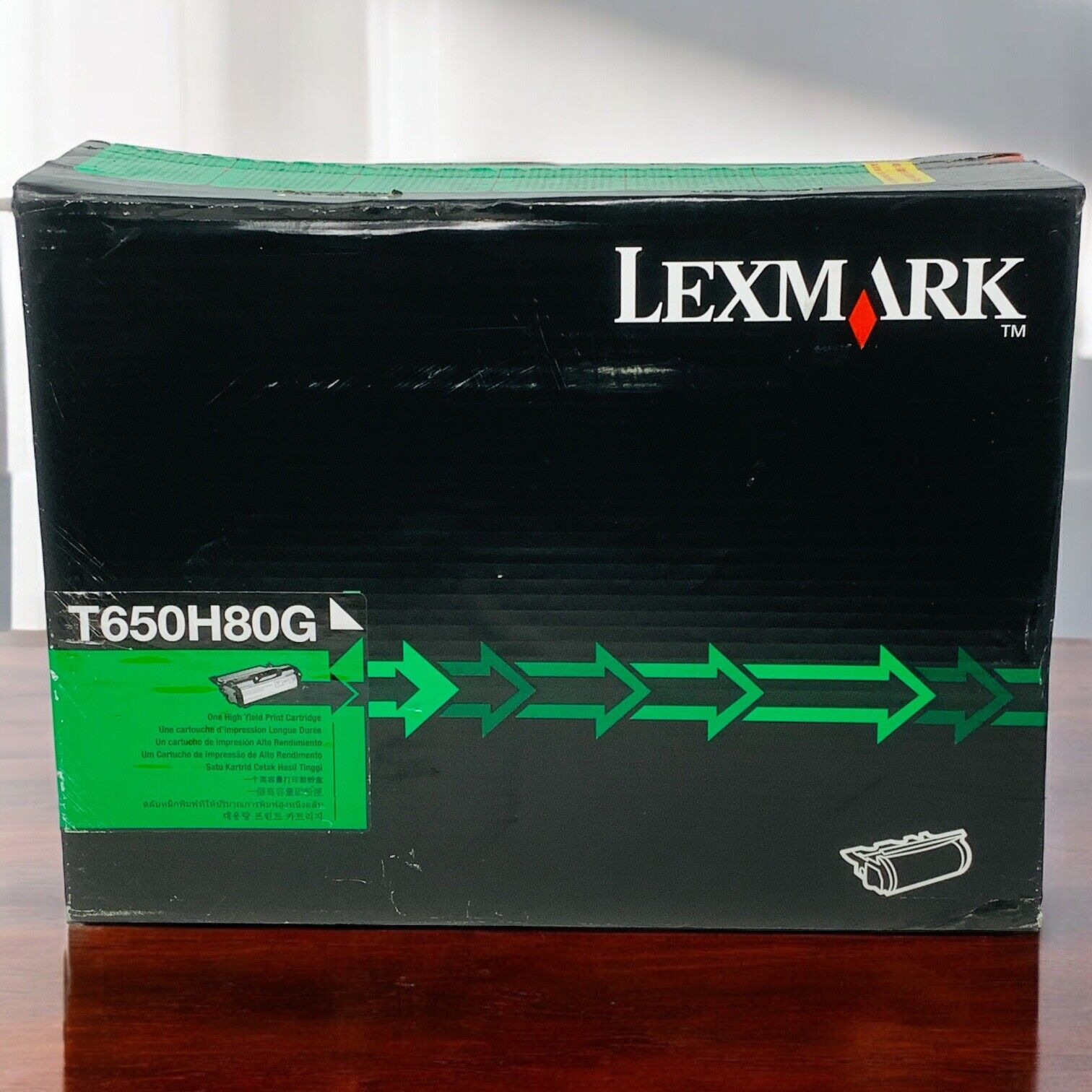Lexmark T650H80GA Black High Yield Print Cartridge 25K Pg T650 T652 T654 T656